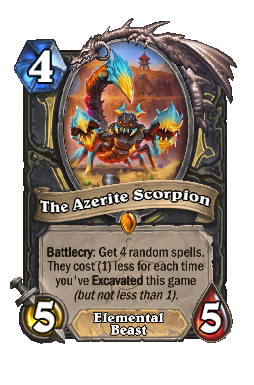 The Azerite Scorpion Hearthstone kártya