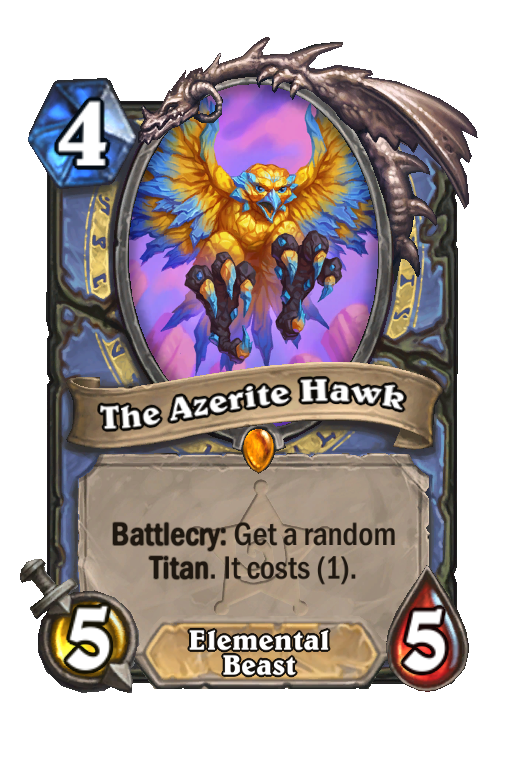 The Azerite Hawk Hearthstone kártya
