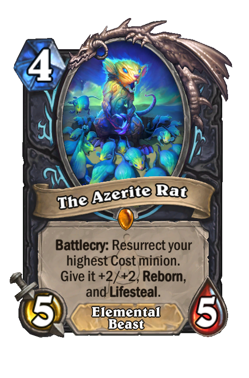 The Azerite Rat Hearthstone kártya