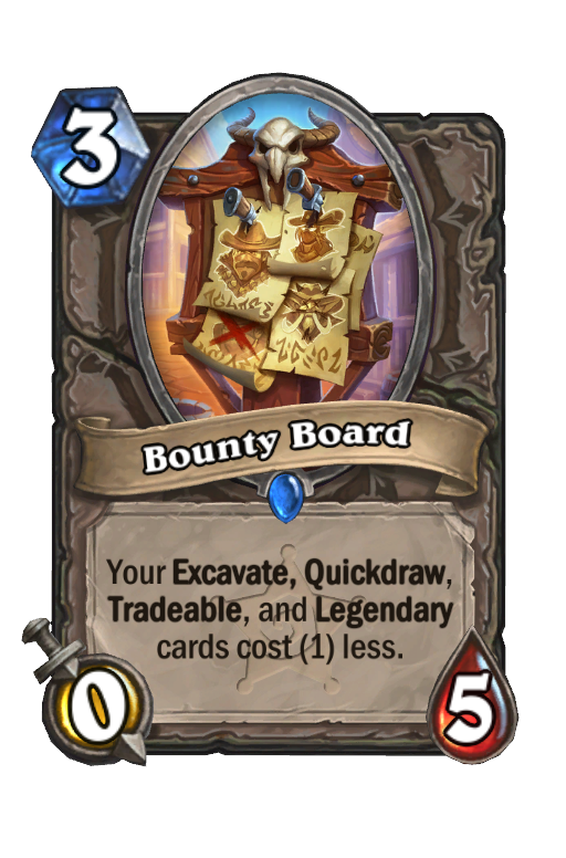 Bounty Board Hearthstone kártya