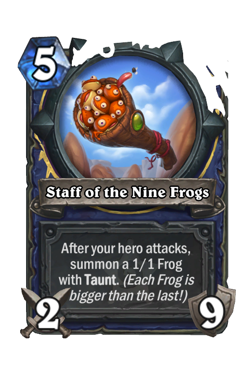 Staff of the Nine Frogs Hearthstone kártya