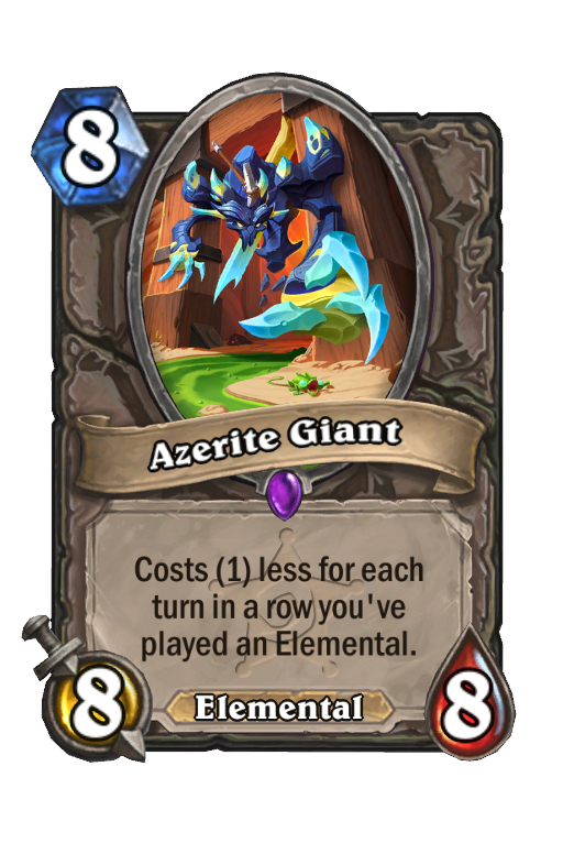 Azerite Giant Hearthstone kártya