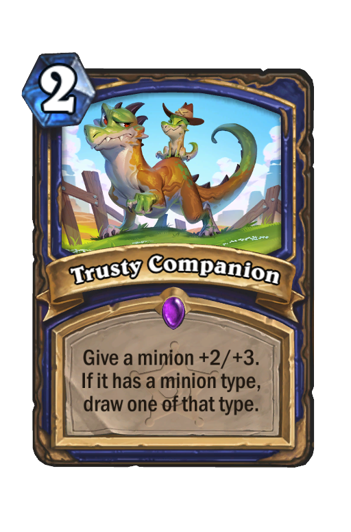 Trusty Companion Hearthstone kártya