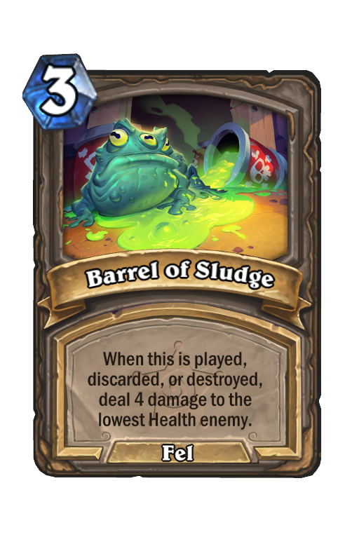 Barrel of Sludge Hearthstone kártya
