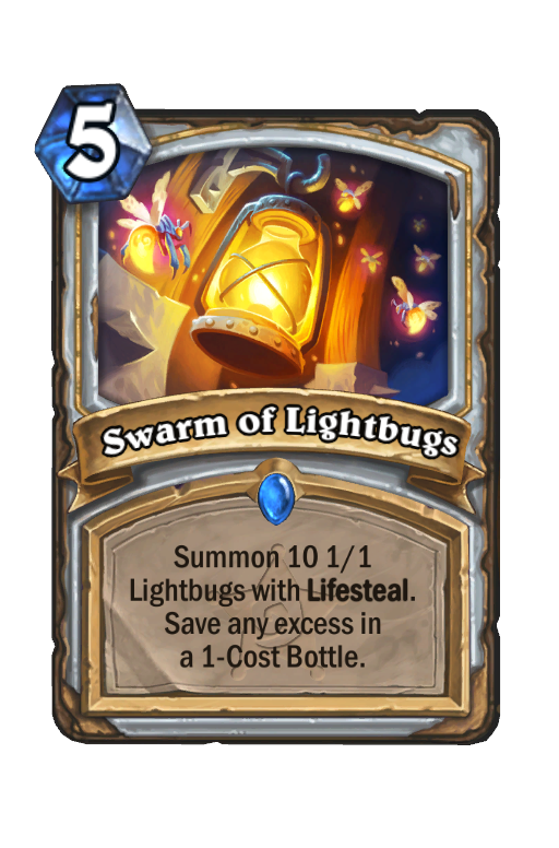 Swarm of Lightbugs Hearthstone kártya