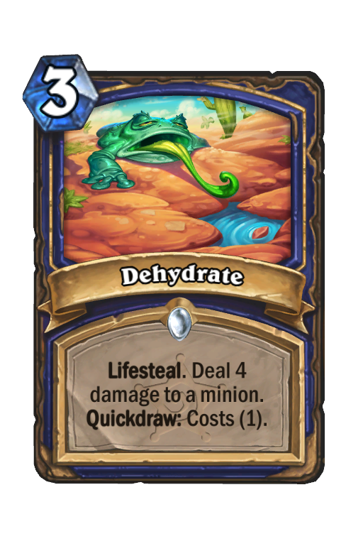 Dehydrate Hearthstone kártya