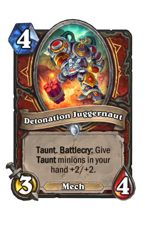 Detonation Juggernaut Hearthstone kártya