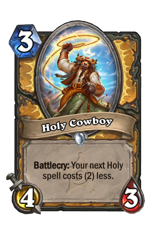 Holy Cowboy Hearthstone kártya