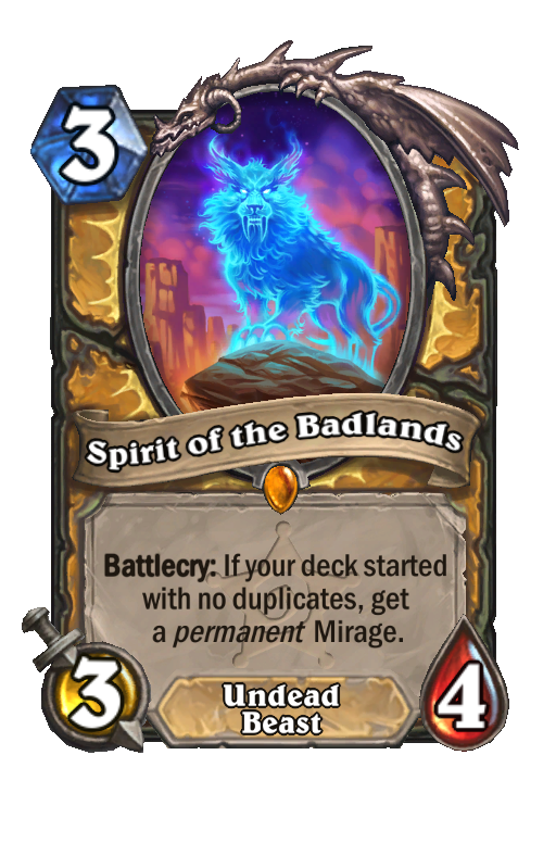 Spirit of the Badlands Hearthstone kártya