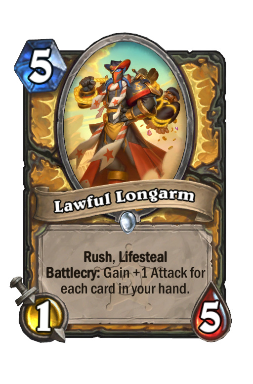 Lawful Longarm Hearthstone kártya