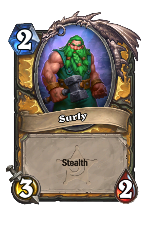 Surly Hearthstone kártya