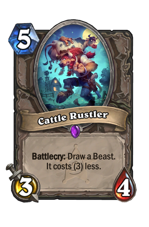 Cattle Rustler Hearthstone kártya