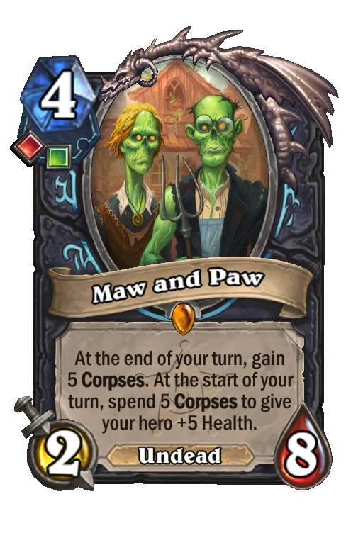 Maw and Paw Hearthstone kártya