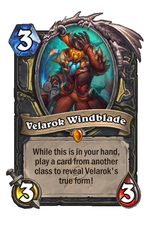 Velarok Windblade Hearthstone kártya