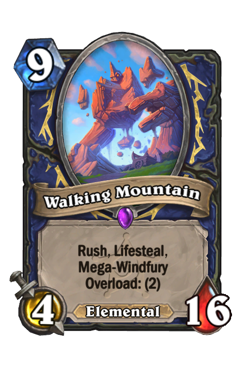 Walking Mountain Hearthstone kártya