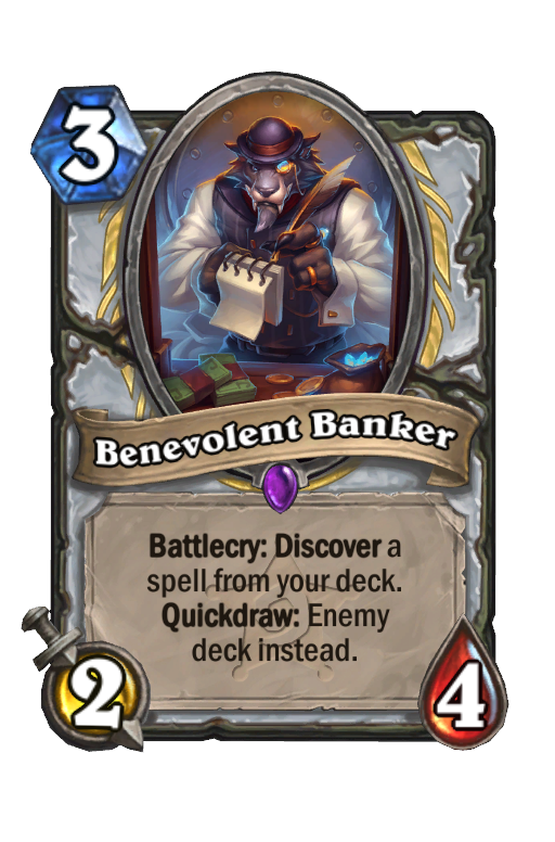 Benevolent Banker Hearthstone kártya