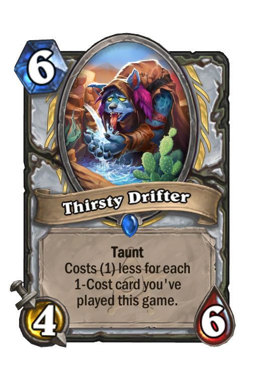 Thirsty Drifter Hearthstone kártya