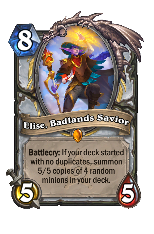 Elise, Badlands Savior Hearthstone kártya