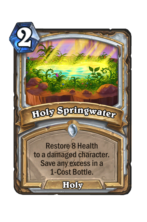Holy Springwater Hearthstone kártya