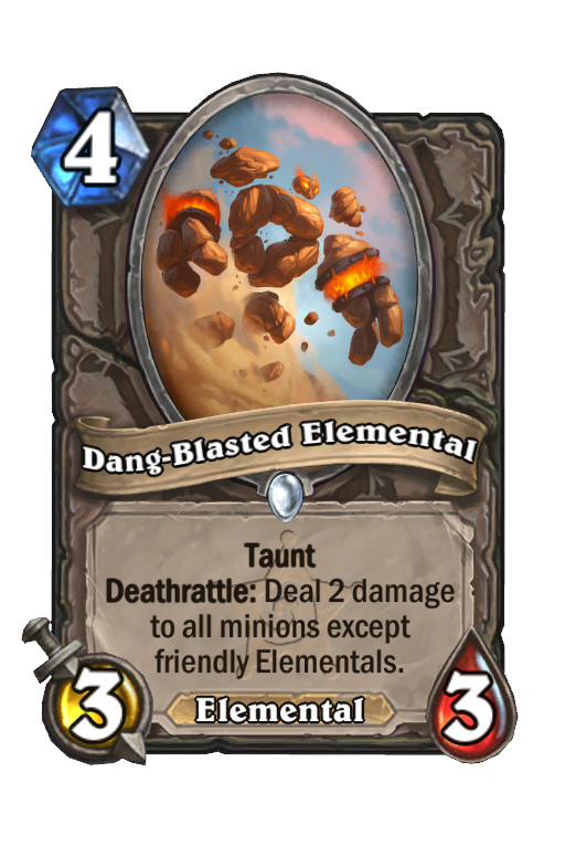 Dang-Blasted Elemental Hearthstone kártya