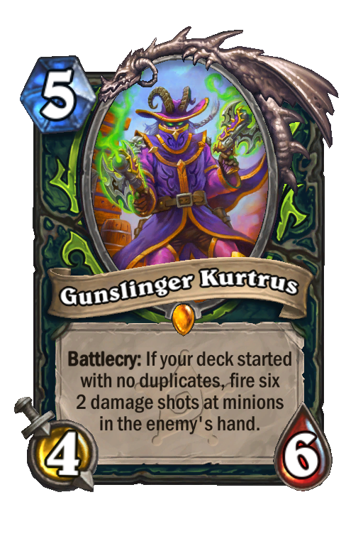Gunslinger Kurtrus Hearthstone kártya