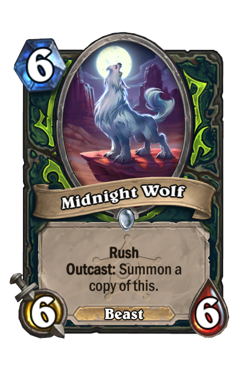 Midnight Wolf Hearthstone kártya