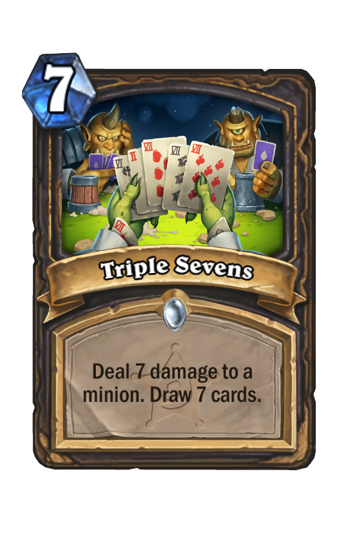 Triple Sevens Hearthstone kártya