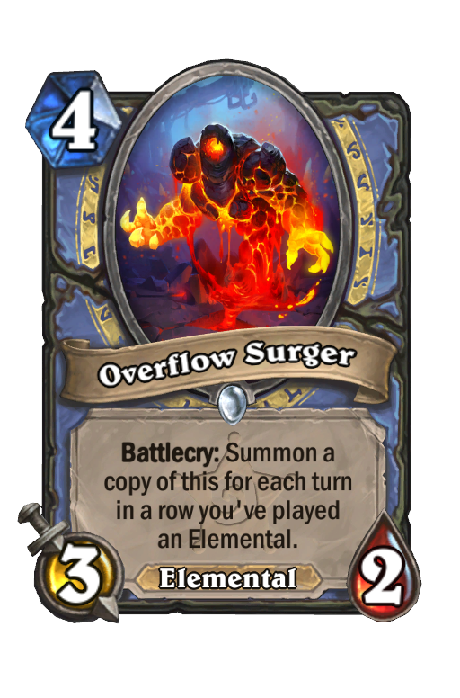 Overflow Surger Hearthstone kártya