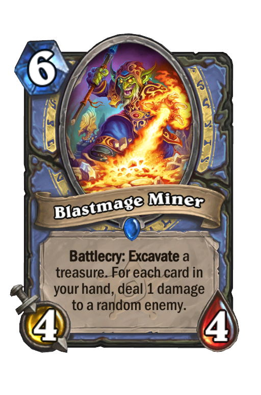 Blastmage Miner Hearthstone kártya