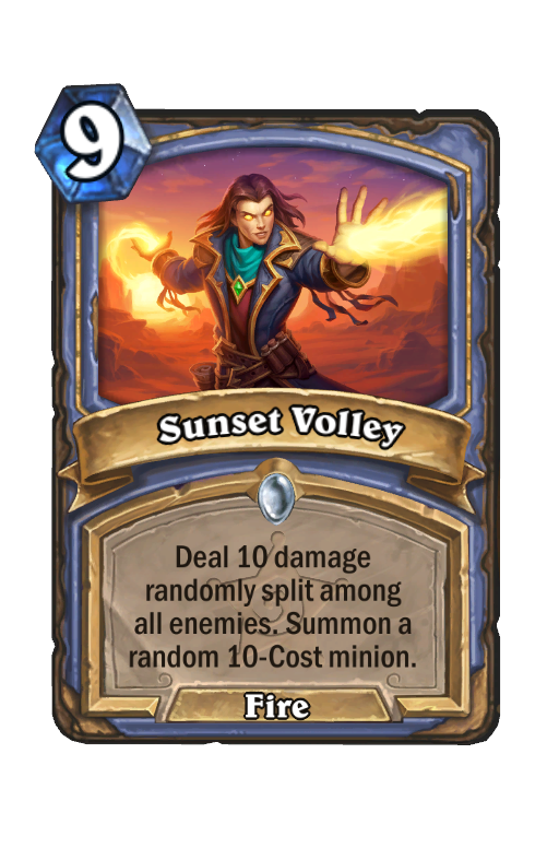 Sunset Volley Hearthstone kártya