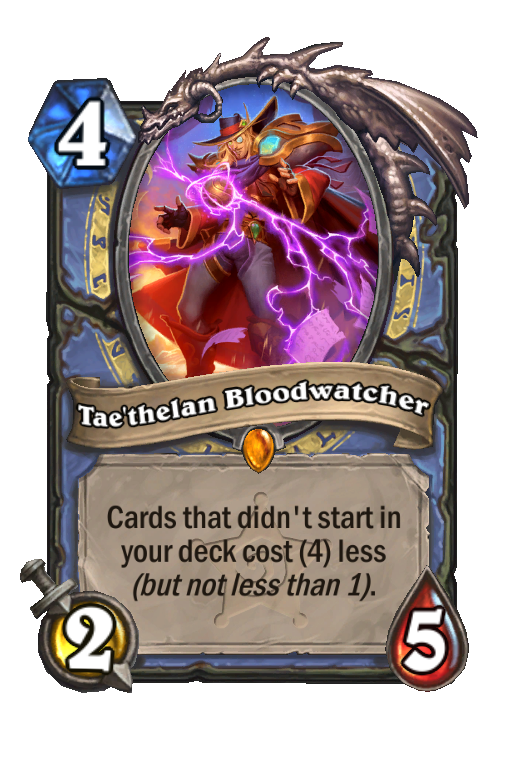 Tae'thelan Bloodwatcher Hearthstone kártya