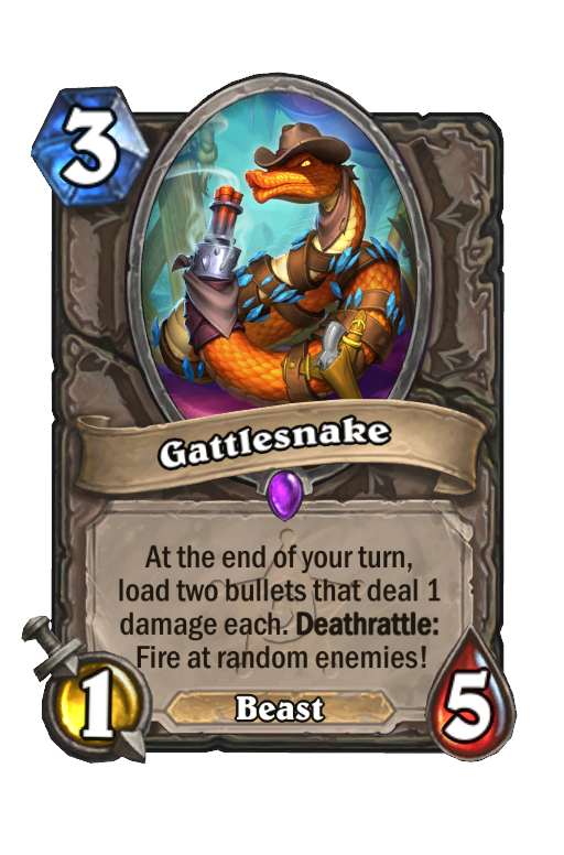 Gattlesnake Hearthstone kártya