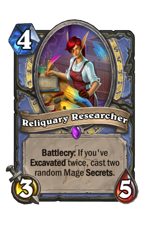 Reliquary Researcher Hearthstone kártya