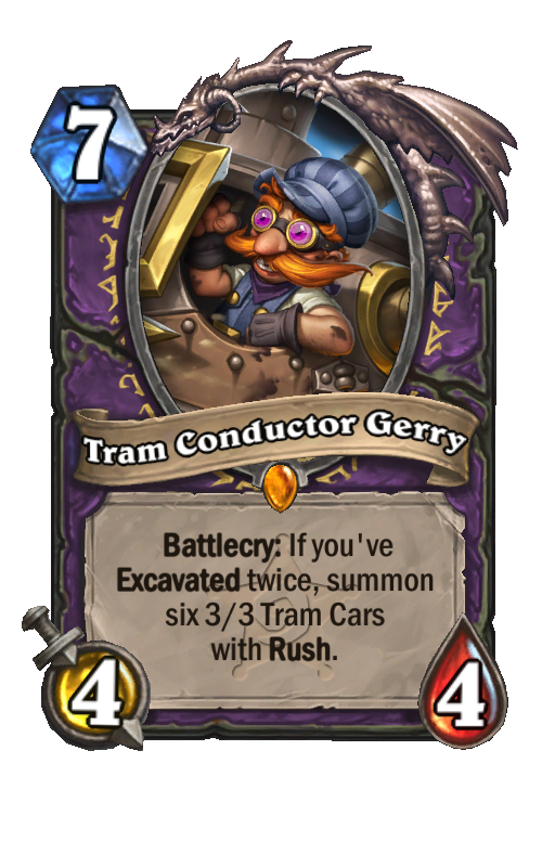 Tram Conductor Gerry Hearthstone kártya