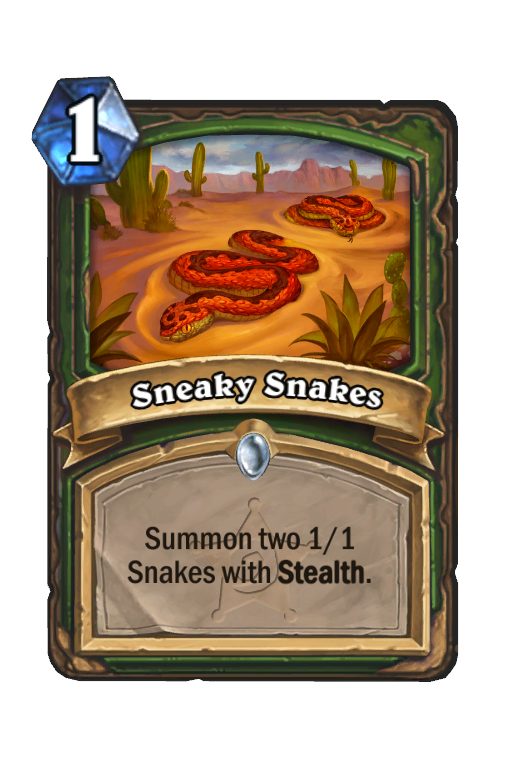 Sneaky Snakes Hearthstone kártya