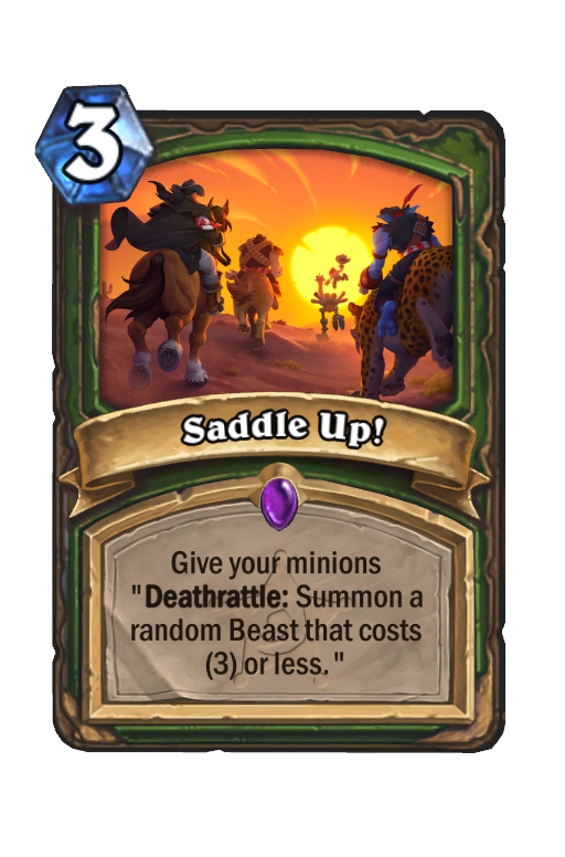 Saddle Up! Hearthstone kártya