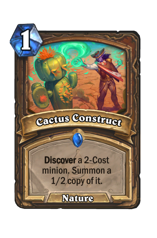 Cactus Construct Hearthstone kártya