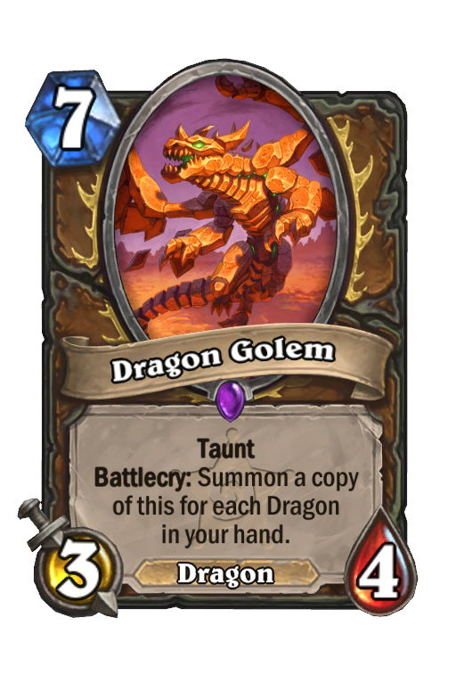 Dragon Golem Hearthstone kártya