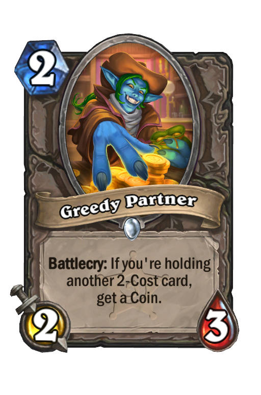 Greedy Partner Hearthstone kártya