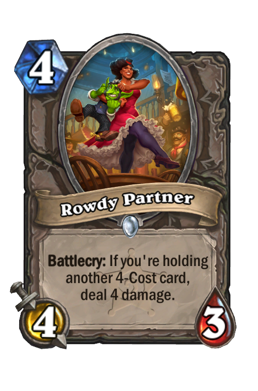 Rowdy Partner Hearthstone kártya