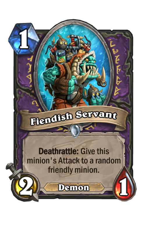 Fiendish Servant Hearthstone kártya