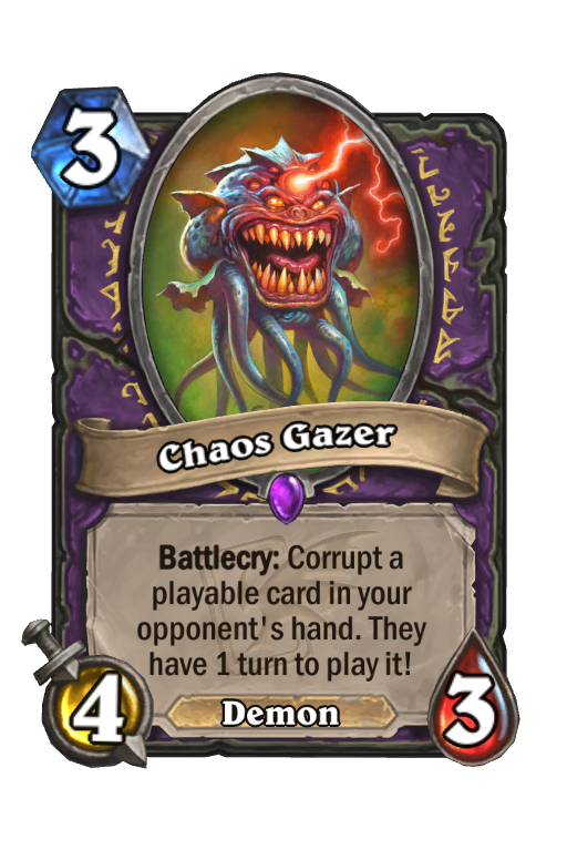 Chaos Gazer Hearthstone kártya