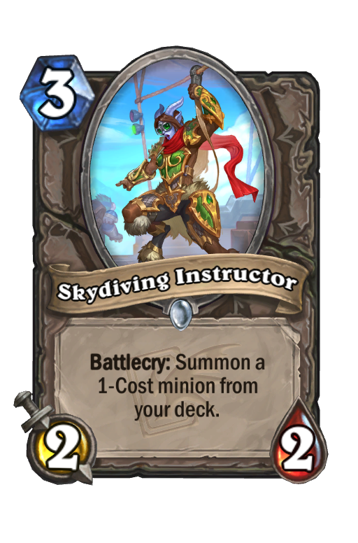 Skydiving Instructor Hearthstone kártya