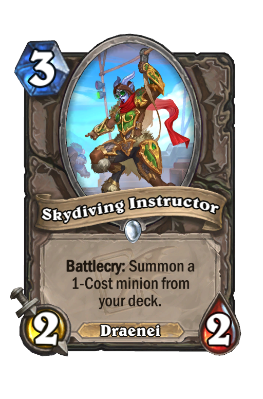Skydiving Instructor Hearthstone kártya