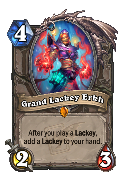 Grand Lackey Erkh Hearthstone kártya