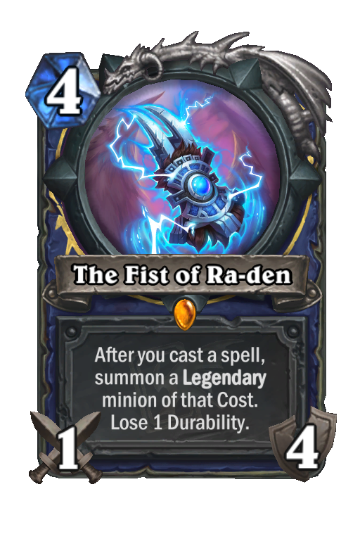The Fist of Ra-den Hearthstone kártya