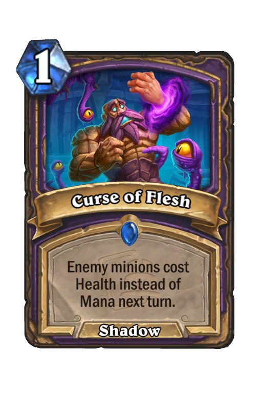Curse of Flesh Hearthstone kártya