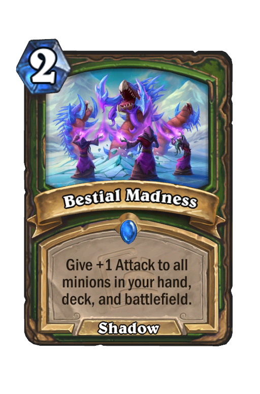 Bestial Madness Hearthstone kártya