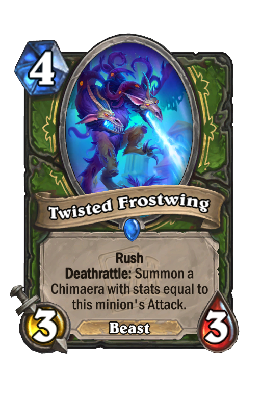 Twisted Frostwing Hearthstone kártya