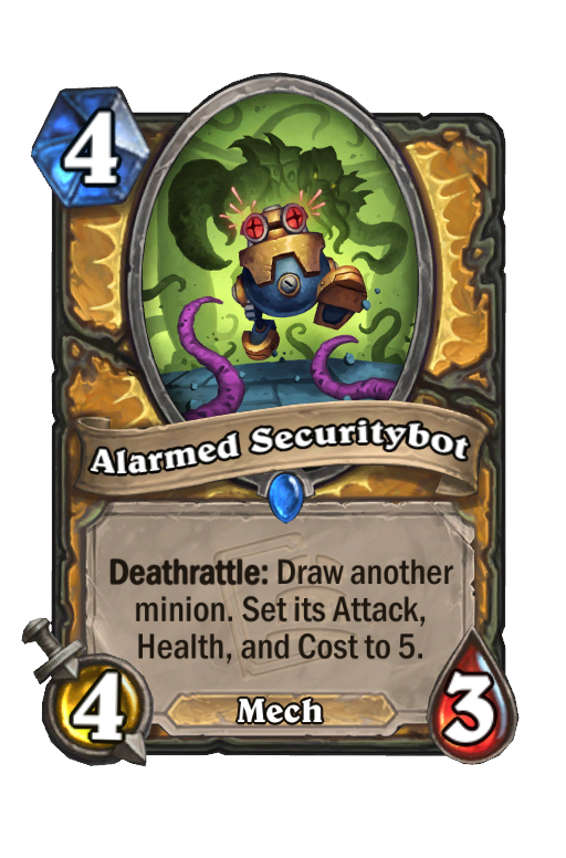 Alarmed Securitybot Hearthstone kártya